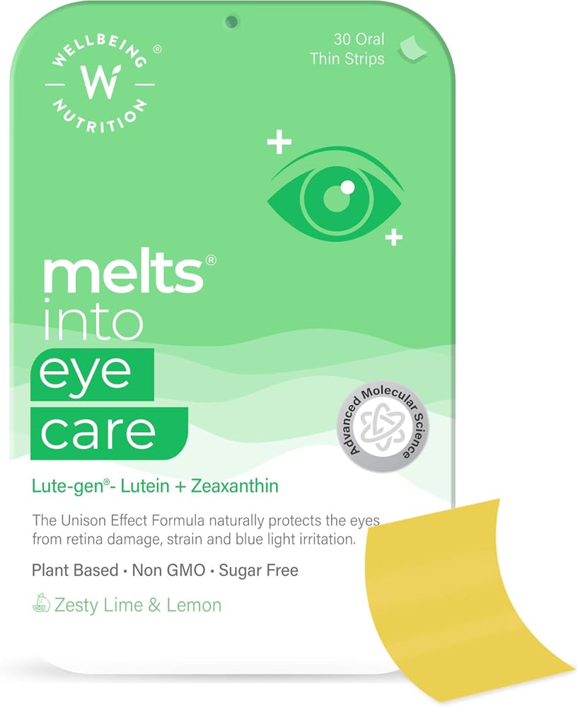 Wellbeing Nutrition Eye Care Oral Strips - Lutemax 2020, 30 Pack