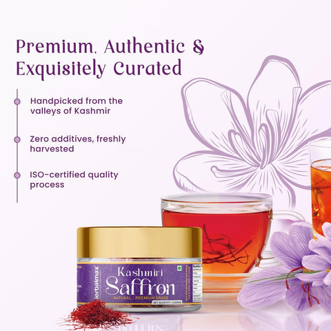 Herbal Max Original Kashmiri Mongra Saffron/Kesar 0.5 Gram