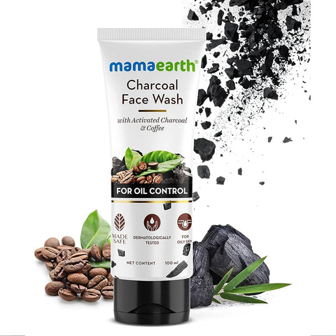 Mamaearth Charcoal Face Wash with Activated Charcoal, Coffee & Clay - 100ml - Image 2