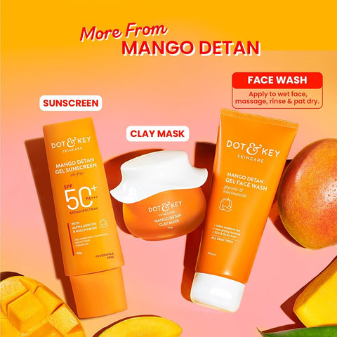 Dot & Key Face Cleanser - Mango Detan Gel with Glycolic & Niacinamide, 100ml - Image 6