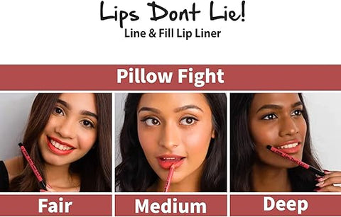 Nykaa lips Don't Lie Lip liner  Pillow Fight02