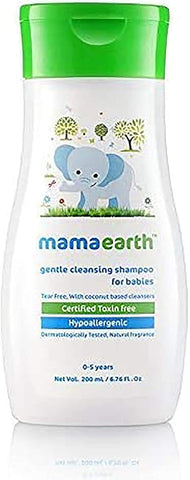 Mamaearth Gentle Cleansing Shampoo & Nourishing Hair Oil for Babies - 200ml + 100ml - Image 2