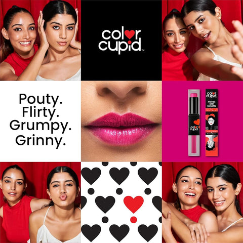 Color Cupid Flirtfuchsia LB3 Lip Balm + Liquid Lipstick Duo - 2-in-1 - Image 6