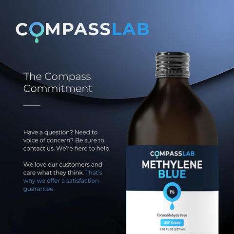 COMPASS LABORATORY Methylene Blue 1% Liquid - USP Grade, 237ml - Image 8