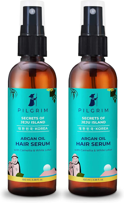 Pilgrim Argan Oil Hair Serum - Frizz Control, 200ml Pack of 2