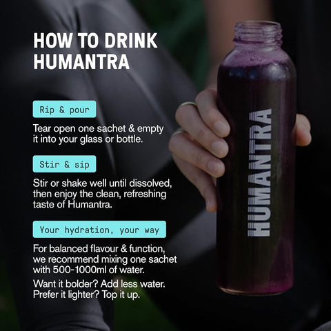 Humantra Electrolyte Powder - Elderberry Flavour, 20 Sachets - Image 5