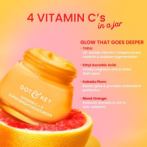 Dot & Key Vitamin C + E Super Bright Face Moisturiser - 60ml - Image 2