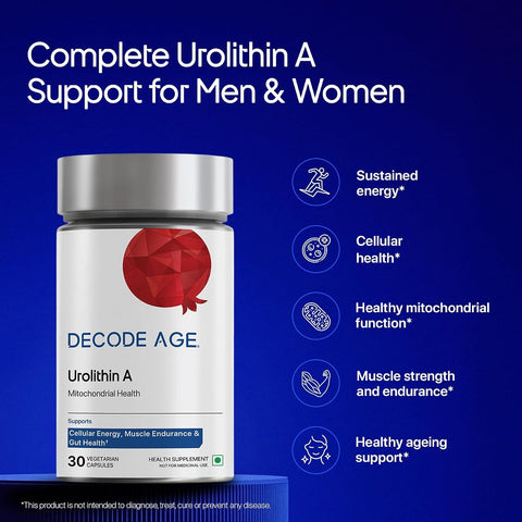 Decodeage Urolithin A Capsules - Longevity Supplement, 500mg, 30 Count - Image 3