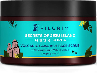 Pilgrim Volcanic Lava Face Scrub - Deep Cleansing Exfoliator - 100g