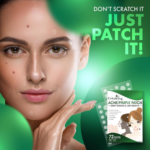 UrbanYog Hydrocolloid Acne Pimple Patch - Invisible Stickers, 72 Dots - Image 2