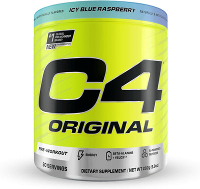 CELL C4 Icy Blue Razz Pre-Workout Powder - 30 Servings