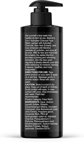 Beardo Activated Charcoal Face Wash - Deep Cleansing, 200ml - Image 8