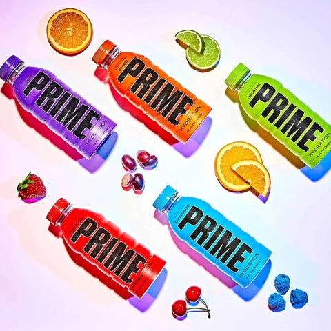 Prime Hydration Sports Drink Lemon Lime, Tropical Punch, Blue Raspberry (15-Pack)