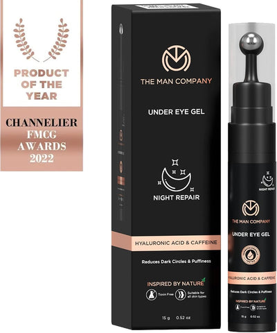 The Man Company Under Eye Gel - Caffeine & Hyaluronic Acid - 15g