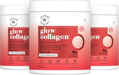 Wellbeing Nutrition Beauty Supplement - Marine Collagen Peptides, Tropical Bliss, 250g - Image 8