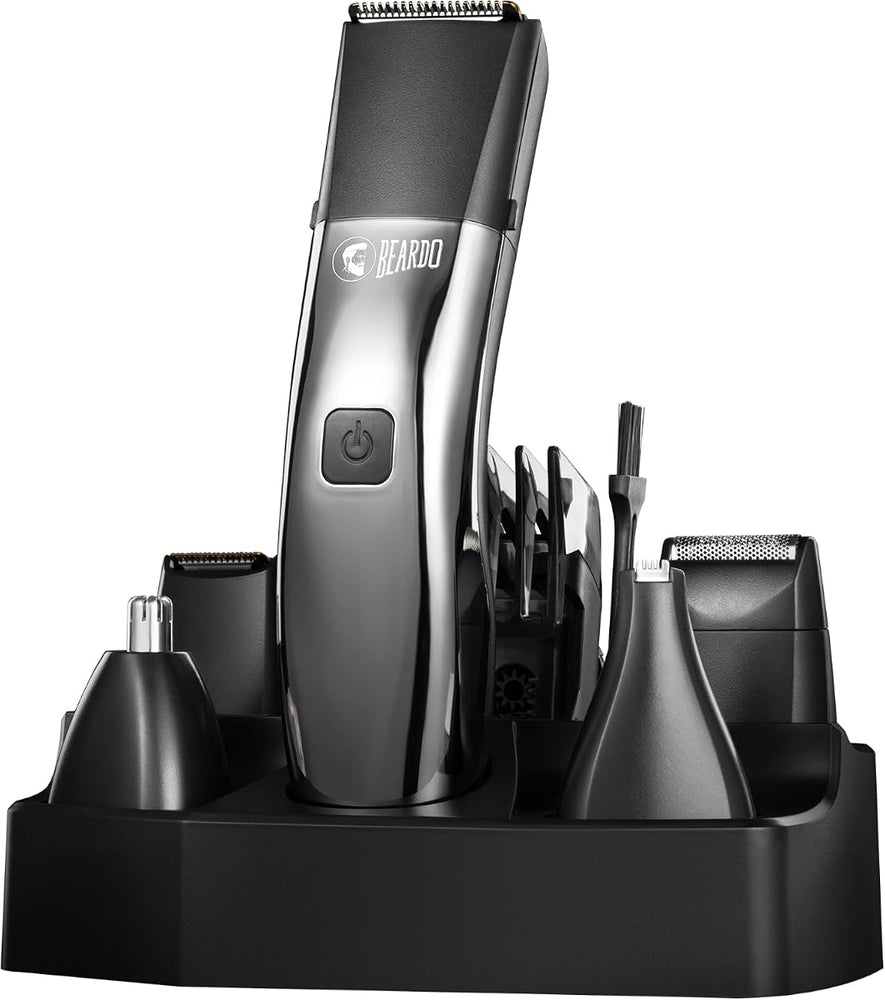 Beardo Chrome Beast Grooming Kit with 6 Attachments & 40 Settings