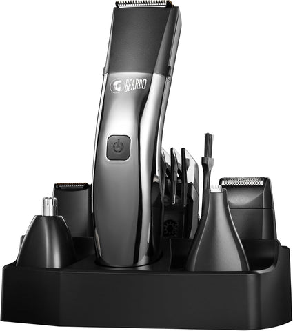 Beardo Chrome Beast Grooming Kit with 6 Attachments & 40 Settings
