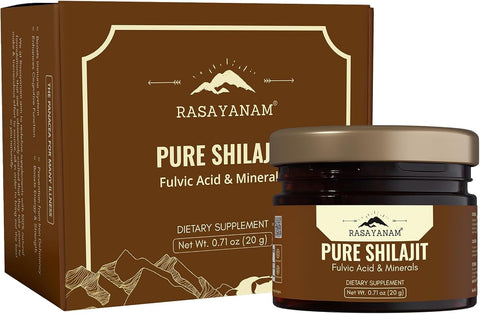 Rasayanam Pure Shilajit Resin - Himalayan Herbal Supplement, 20g