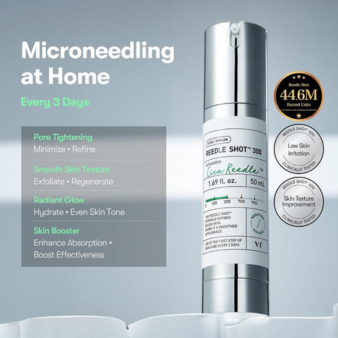 VT Cosmetics CICA Reedle Shot 300 Serum - Microneedling, Centella Asiatica, 50ml - Image 3