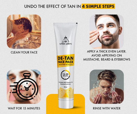 Urban Gabru De-tan Face Pack with Aloe Vera & Vitamin C - 100g - Image 2