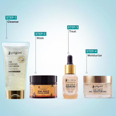 Pilgrim 24K Gold Gel Face Wash with Korean White Lotus & Lactic Acid - 80ml - Image 7