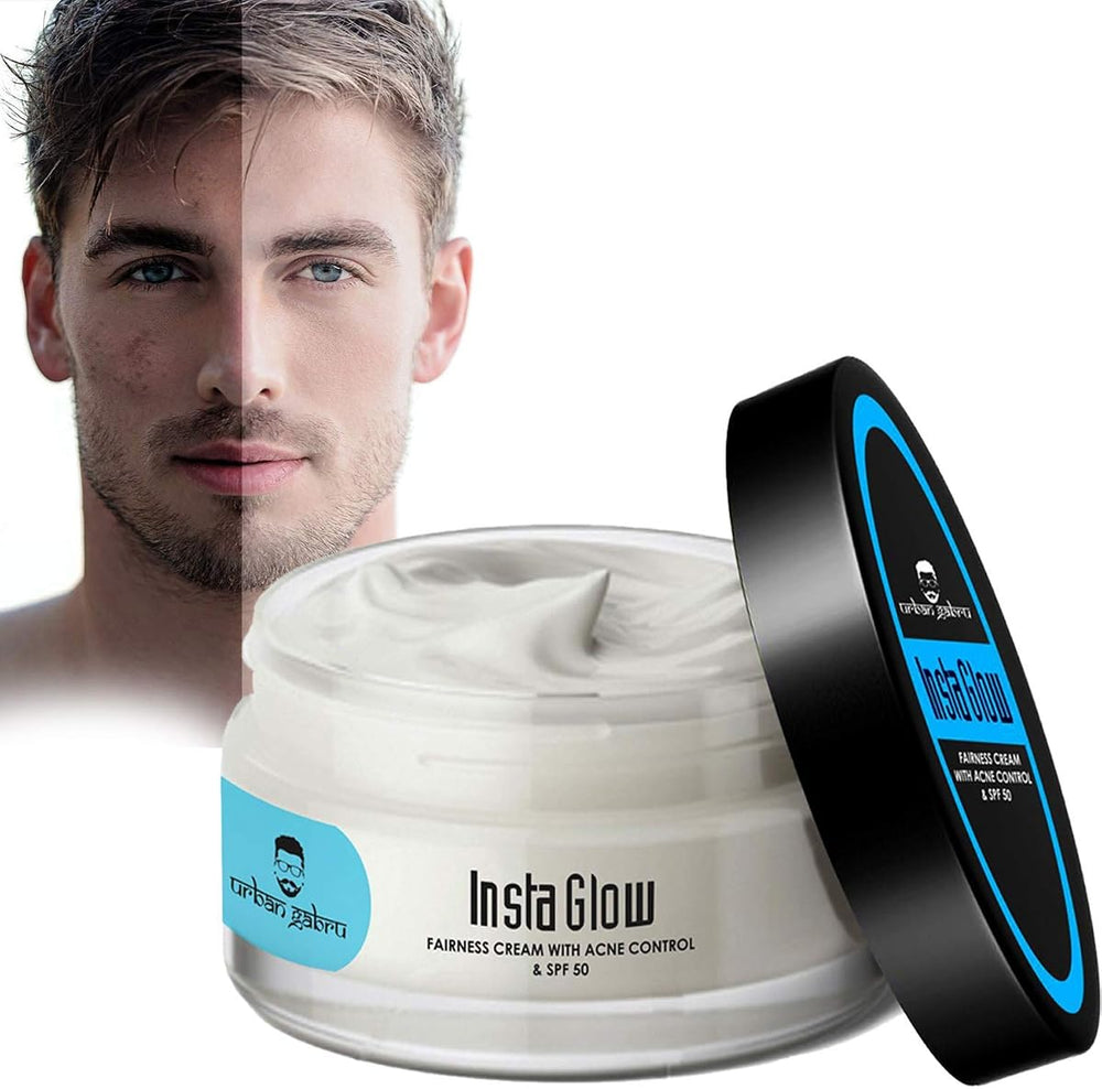 Urban Gabru Insta Glow Fairness Cream with Acne Control and SPF 50 - 50g