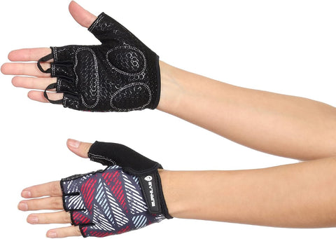 Burnlab Flex Gym Gloves - Spandex, Gel Padding, Small, White & Pink - Image 6