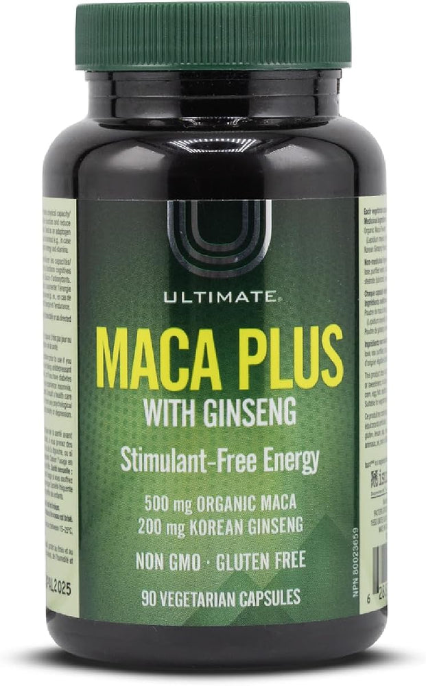Ultimate Herbal Supplement Capsules - Maca & Ginseng, 90 Pack