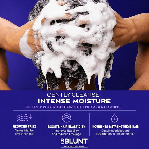 BBlunt Intense Moisture Shampoo with Jojoba & Vitamin E - 300 ml - Image 4