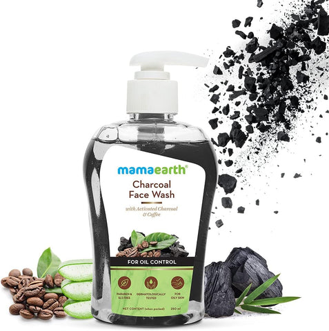 Mamaearth Charcoal Face Wash - Activated Charcoal & Coffee for Oil Control, 250 ml - Image 3