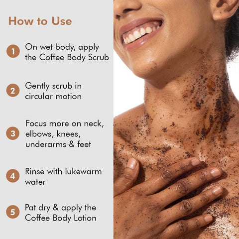 mCaffeine Naked & Raw Coffee Body Scrub - Exfoliating, Tan Removal - 55g - Image 5