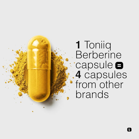 Toniiq Berberine HCl Capsules - Ultra High Strength, 500mg, 90 Veggie Capsules - Image 6