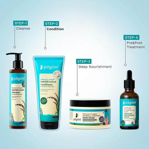 Pilgrim Redensyl & Anagain Hairfall Control Conditioner with Korean Black Rice - 200ml - Image 5