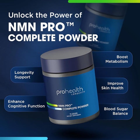 ProHealth NMN Pro Complete Powder - Anti-Aging & Longevity Support, 75g - Image 2