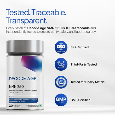 Decodeage Uthever NMN Supplement - 250mg, 30 Capsules - Image 6