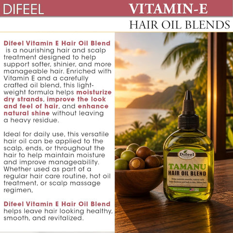 Difeel Premium Natural Hair Oil - Vitamin E, 75ml - Image 4