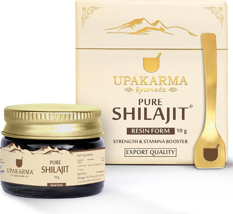 Upakarma Shilajit Resin - Original Ayurvedic Herbal, 10g