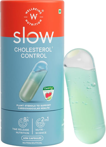 Wellbeing Nutrition Slow Cholesterol Control Capsules - Plant Sterols, 60 Count
