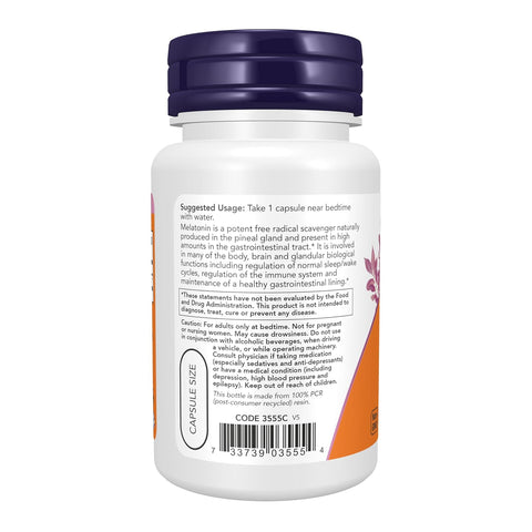 Now Foods Melatonin 5mg Vcaps 60's