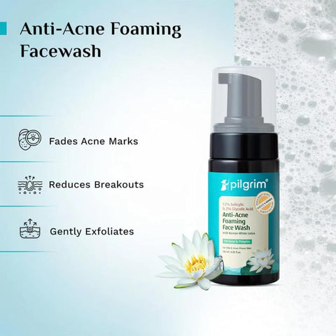 Pilgrim Salicylic & Glycolic Acid Foaming Face Wash - 120ml - Image 3