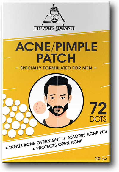 Urban Gabru Acne Pimple Patch - 100% Hydrocolloid, Invisible Stickers - Pack of 72