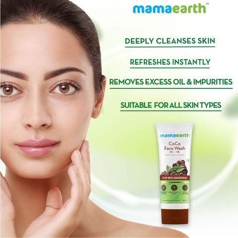 Mamaearth CoCo Face Wash - Coffee & Cocoa for Skin Awakening, 100ml - Image 3