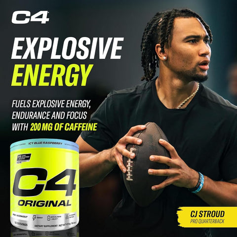 Cellucor C4 Icy Blue Raspberry Pre Workout Powder - 50 Servings - Image 5