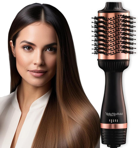 UrbanYog MakeMeeBold Hot Air Brush - Dual Function Blow Dryer & Straightener