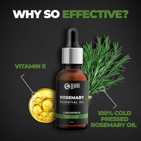 Beardo Rosemary Essential Oil - Pure, Nourishing Blend - 15ml - Image 4