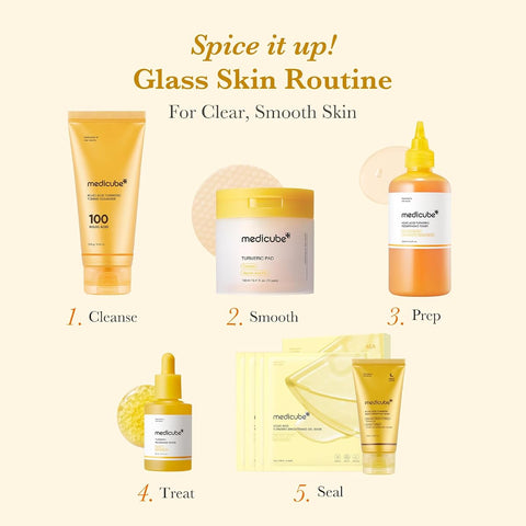 Medicube Kojic Acid Turmeric Clarifying Toner Pads for Troubled Skin - 70 Pads - Image 5