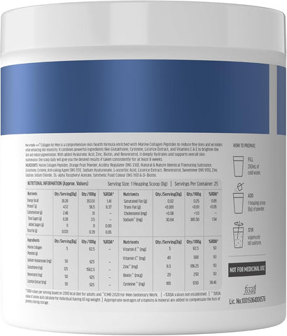 HK Vitals Marine Collagen Supplement for Men - Powder, 200g - Image 7
