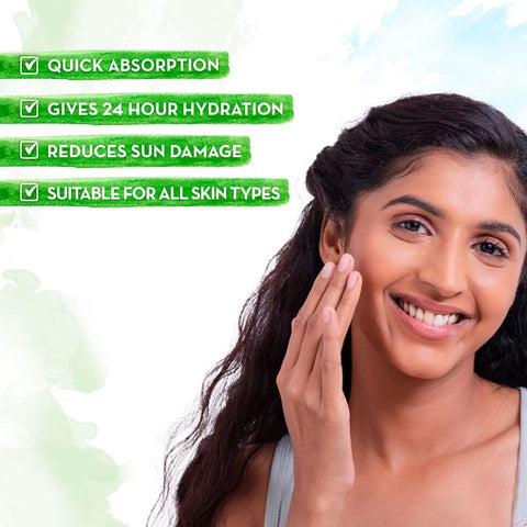Mamaearth Ubtan Ultra Light Gel Oil-Free Face Moisturizer with Turmeric & Saffron, 200ml - Image 2