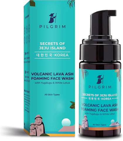 Pilgrim Volcanic Lava Ash Foaming Face Wash, Oil Control, 120ml