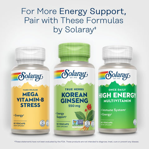 Solaray Korean Ginseng 550MG V-Cap 50's